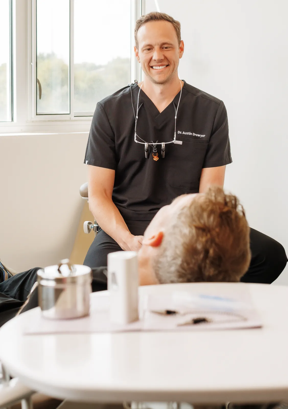 Patient receiving care at Drewyer Dentistry